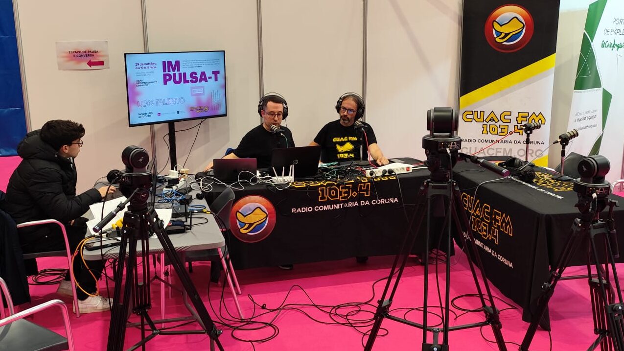 Set de CUAC FM para o programa UDC Talento.