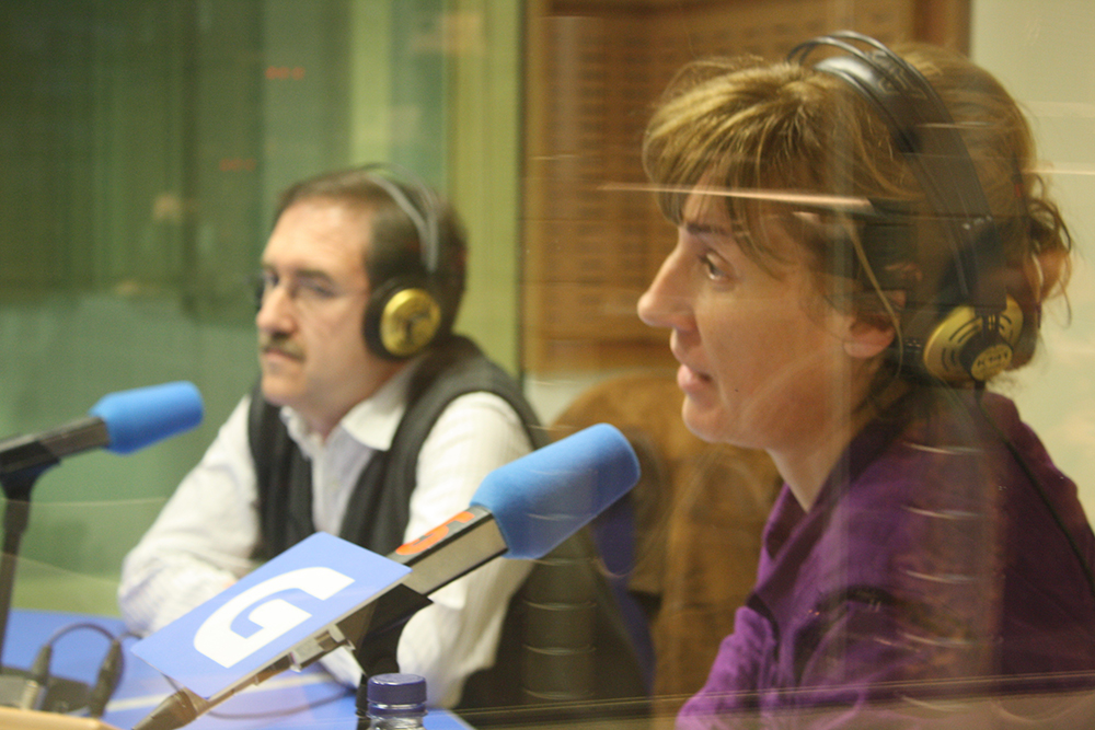 Begoña Camaño na Radio Galega.